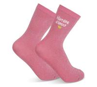 Zidoley Mejor Regalo de Madrina,Calcetines de algodón para mujer,Talla 36-42,Rosa/Azul,Regalo de Madrina de Bautizo Comunión Cumpleaños Navidad (FR/ES, Números, 36, 42, Regular, Regular, PINK)