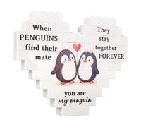 Zidoley Regalos para ella, él, novia, novios, regalo único con texto en inglés "I Love You", placa de rompecabezas de bloques de construcción, Navidad, aniversario, cumpleaños, regalos de San Valentín