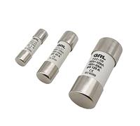 ZIDRMTKVK 20 Piezas AC 500V RO15 Fusible de cerámica soplado rápido RT18-32 10X38 GG Recorte 2A 4A 6A 8A 10A 16A 20A 25A 32A(2A)