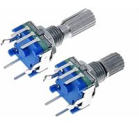 ZIDRMTKVK CAMBITO DE PC 1 Mango de Ciruela Interruptor codificación codificador rotativo 20 mm / EC11 Potenciómetro Digital con 5 Pin