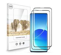 Zidwzidwei Protector de Pantalla Completo para OPPO Reno 6 Pro 5G [2-Pack], 3D Curvado Cobertura Completa Vidrio Templado, Alta Definicion Anti-Rasguños, OPPO Reno 6 Pro 5G Protector Pantalla