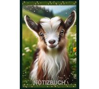 Ziegen Notizbuch, Buch: Das perfekte Geschenk für Ziegen Liebhaber & Zwergspitz Fans, Heft m. süßem Motiv Liniert, A5: Tagebuch, Journal, Taschenbuch, ... Motiv, blanko, Calendar, Bild, Büro,Goat,Deko