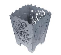 Zieger para Fuego Wedding Diseño - Chimenea de Acero, Sistema Conector, Corazón