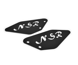 ZIEGER Protector de talón compatible con: Honda NSR 125 negro