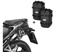 ZIEGER Soporte Alforjas Lateral Compatible Honda CB 750 Hornet + Lateral Negro M