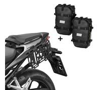 ZIEGER Soporte Maletas Laterales Compatible Honda CB 750 Hornet + 2x Bolsas 6L