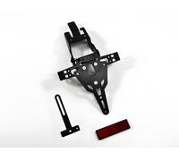 ZIEGER Soporte Matrícula Negro Anclable Para Kawasaki ER-6 n/f 2012-16 Pro