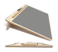 Zieler Pendiente ergonómico de escritura grande A3 con alfombrilla de agarre para una mejor postura de escritura. Acabado de madera lacada de primera calidad con ángulo de 20 grados. Adecuado para