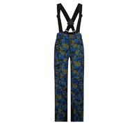 Ziener AXI - Pantalones de esquí para niños, Impermeables, Tirantes y Libre de PFC, Camuflaje Natural, 128