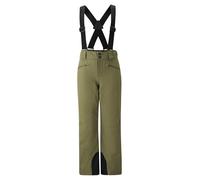 Ziener AXI-Z - Pantalones de esquí para niños, Impermeables, con Tirantes, Color Verde Musgo, 128