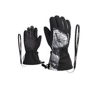 Ziener Guantes de esquí Laval para niños, para Deportes de Invierno, Impermeables, Lana Extra cálida, Color Negro, Gris, Talla 7,5