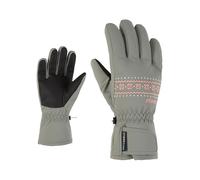 Ziener Guantes de esquí para niños LAILLA | Impermeables, sin PFC, Green Mud, 7