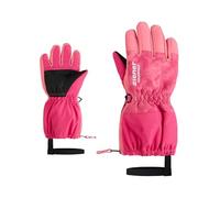 Ziener Guantes de esquí para niños pequeños LEVIO-Z Deportes de Invierno | Impermeables, puño Largo, Cremallera Larga, Tie Dye Pop Rosa, 4