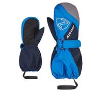 Ziener Guantes de esquí Unisex Laurus para bebé, Impermeables, Impermeables, Largos, Reflectantes, Azul Persa, Azul Oscuro, 110 cm