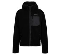 Ziener Juha-Z High-Loft - Chaqueta de Forro Polar para Hombre, Capa Intermedia, Capucha, Color Negro, 48
