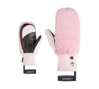 Ziener Katniss-Z - Manoplas de esquí para Mujer (térmico, Palma de Piel, Piel sintética, Color Rosa, Talla L)