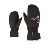 Ziener LAILLANI - Manoplas de esquí para niños, Impermeables, sin PFC (5,5), Color Negro