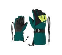 Ziener Lani - Guantes de esquí para niños, Impermeables, Transpirables, Color Verde Oscuro, 4