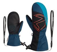 Ziener Lavalino - Manoplas de esquí para niños, Impermeables, Extra cálidas, Lana, Azul Sea, 3,5