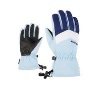 Ziener Lett Guantes de esquí para niños, Impermeables, Transpirables, Arctic Sky, 7