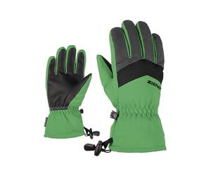 Ziener Lett - Guantes de esquí para niños, Impermeables, Transpirables, Color Verde pálido, 4