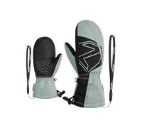 Ziener Manoplas de esquí para niños Lavalino para Deportes de Invierno, Impermeables, Extra cálidas, de Lana, Gris, Ripstop, 6,5