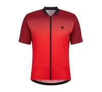 Ziener NELETE - Maillot de Ciclismo para Hombre, de montaña, de Carreras, Transpirable, de Secado rápido, elástico, Manga Corta, Rojo, 50