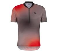Ziener NEMIC - Maillot de Ciclismo para Hombre, de montaña, de Carreras, Transpirable, de Secado rápido, elástico, Manga Corta, Color Negro, Rojo, 48