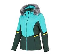 Ziener Toyah Lady - Chaqueta de esquí y snowboard para mujer, transpirable, impermeable, diseño de cebra, talla 34, Mujer, 194102, mermaid green, 36