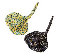 Ziennhu Animales de Peluche Stingray | Juguete de Pescado Aterciopelado | Criatura de mar Liso | Toyes Blandos de Animales Marinos | Niños Cuddly Plush | Regalo de Vida de SEAA Educational | Toy