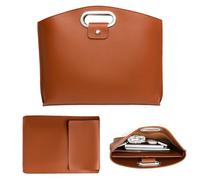 Ziennhu Bolso De Ordenador Portátil,Bolso Tote De Piel De PU | Set De Funda Para Laptop De Cuero PU,Para Hombres, Lugar De Trabajo, Escuela, Universidad, Ordenador, Negocios, Profesor Y Viajero