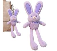 Ziennhu Conejito - Juguete de Conejo Interactivo Realista - Conejo de Pascua de Felpa de 30 cm, Llavero, decoración de Animales, Mochila Pame, decoración del Estiramiento para Todas Las Edades