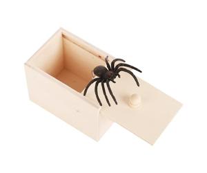 Ziennhu de bromas de araña,Broma de la Araña en Una | Broma de Goma Suave | Chistes Divertidos Scarebox Chistes Juguete para Niños Adultos Fiestas de Halloween Pescado de Abril