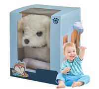 Ziennhu Robot Puppy | Juguete De Mascotas De Felpa Interactiva para Niños | Perro Robótico De Ladridos Realistas con Cola Muevida | Cachorro Electrónico Suave para Niñas Chicas De 0 A 3 Años