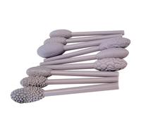 Ziennhu Texture Tool Set - Oval Pattern Rollers - Single Head Modeling Sticks, per Scultura in Ceramica E Argilla, Testa Singola per Artigianato, Strumenti per Texture in Argilla