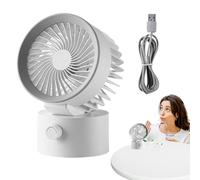 Ziennhu Ventilador de escritorio USB, Ventilador de viaje para dormir | Potente ventilador de escritorio USB portátil | Enfriador de habitación para oficinas, dormitorios, escritorios y mesitas de