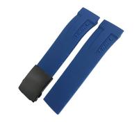 ZIFENGXUAN - Correa de reloj de goma natural para Tissot T048.417/T048.427 T-RACE T048 correa de reloj de silicona deportiva suave con hebilla plegable (21 mm, azul negro)