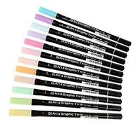 ZIG Arte y Marker Doble Gráfico Set, colores pastel, 12 piezas