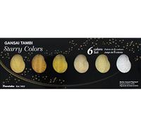 Zig Kuretake Gansai Tambi Paleta de 6 Colores de Tonos Dorados, acrílico, Multicolor