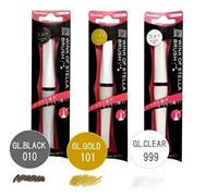 Zig Wink of Stella, juego de 3 pinceles de color negro brillante (n.º 010), dorados brillante (n.º 101) y transparente brillante (n.º 999)