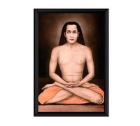 Zig Zag Mahavatar Babaji - Marco de fotos para mesa de pared, tamaño pequeño (6 x 8 pulgadas, vidrio acrílico)