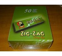 Zig Zag tamaño King Green - Papel de liar, 50 librillos