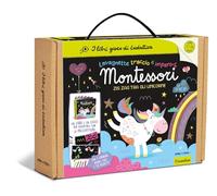 Zig-Zag tra gli unicorni! Ediz. a colori. Con Gioco (Lavagnette traccio e imparo Montessori)