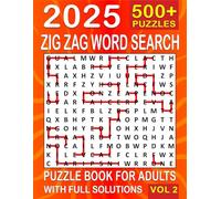 Zig Zag Word Search: Over 500+ Zig Zag Puzzles Unique Word Search Variation & Challenging Activity Book for Adults and Seniors | Volume 2 | (500 Zig Zag Book)