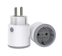 ZigBee Alexa Enchufe, 16A Enchuf e inteligente con medición de corriente, 3680W smart plug con control remoto/control de voz, Enchufe programable con temporizador, Compatible Alexa Google Home,1 Pack