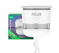 Nosotros E8 Detector de Humo Zigbee Smart, Certificado TÜV Rheinland, CE & RoHS, Sensor Fotoeléctrico, Compatible con Alexa y Google Assistant, Zigbee 3.0, Alarma de Incendio