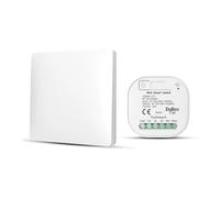 ZigBee+RF - Juego de interruptores inalámbricos y de pared con receptor, alcance de 30 m, sin batería, 1 canal