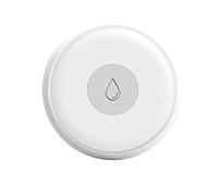 ZigBee - Sensor de pérdida de agua, detector de inundación de agua ZigBee, App Tuya y Smart Life, pequeño y redondo