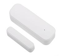 Zigbee - Sensor de puerta y ventana para sistema de alarma de seguridad inteligente para el hogar | Brazo / desactivación de un solo toque | Control de voz compatible con Alexa | Material ABS | Blanco