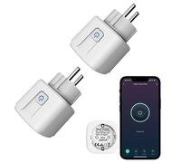 Zigbee Smart Outlet: Toma de corriente inteligente con temporizador y función de cuenta regresiva, aplicación Tuya y control de voz, monitor de energía, requiere ZigBee Hub, Smart Switch funciona con